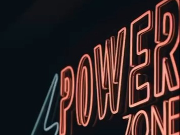 Neón de la Power Zone de Beallfit